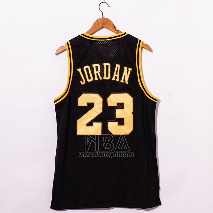 Camiseta Chicago Bulls Michael Jordan NO 23 1998 NBA Fianls Retro Negro